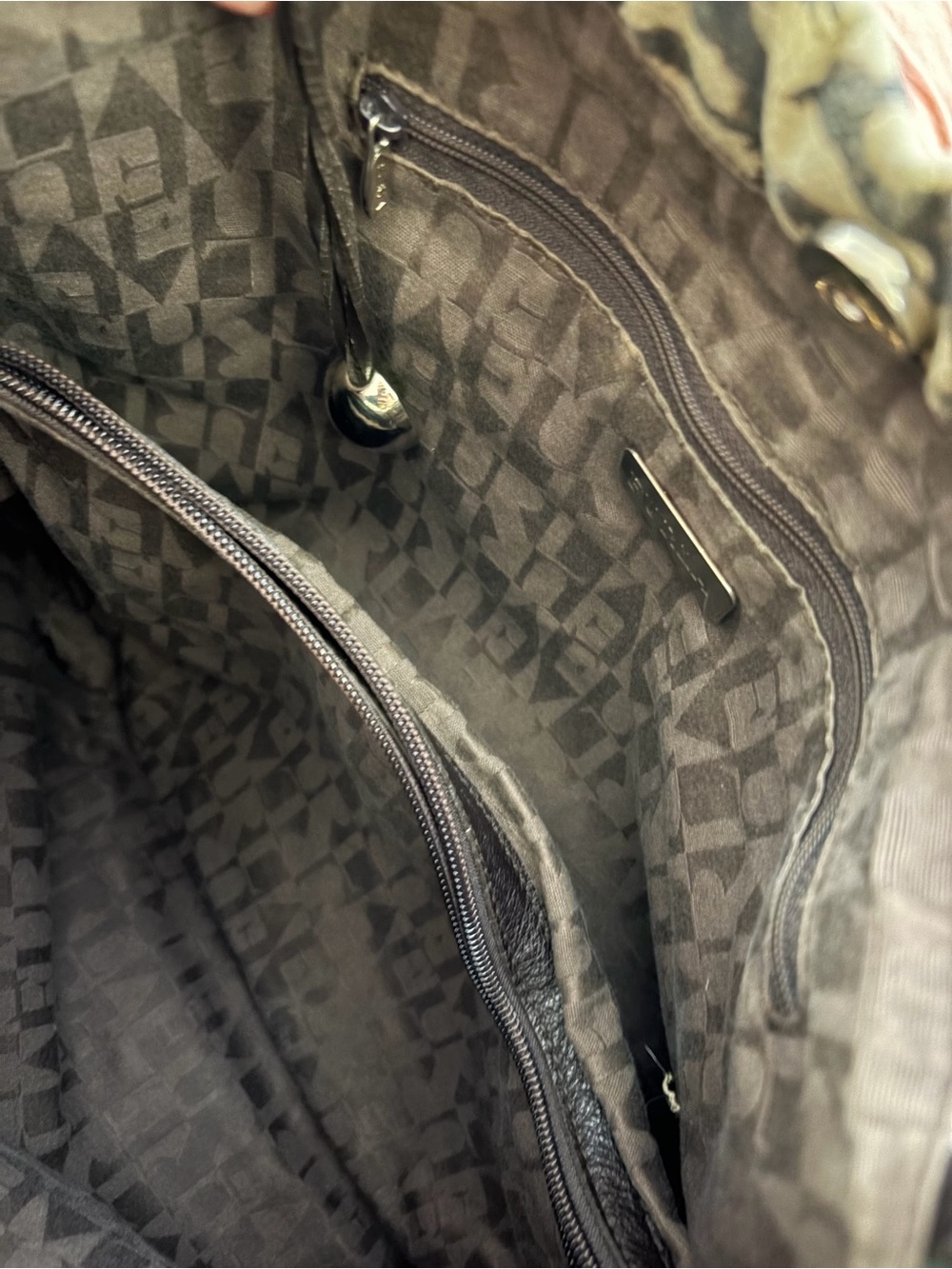 Furla Leopard-Print Canvas Tote with Black Handles - Picture 2 of 4